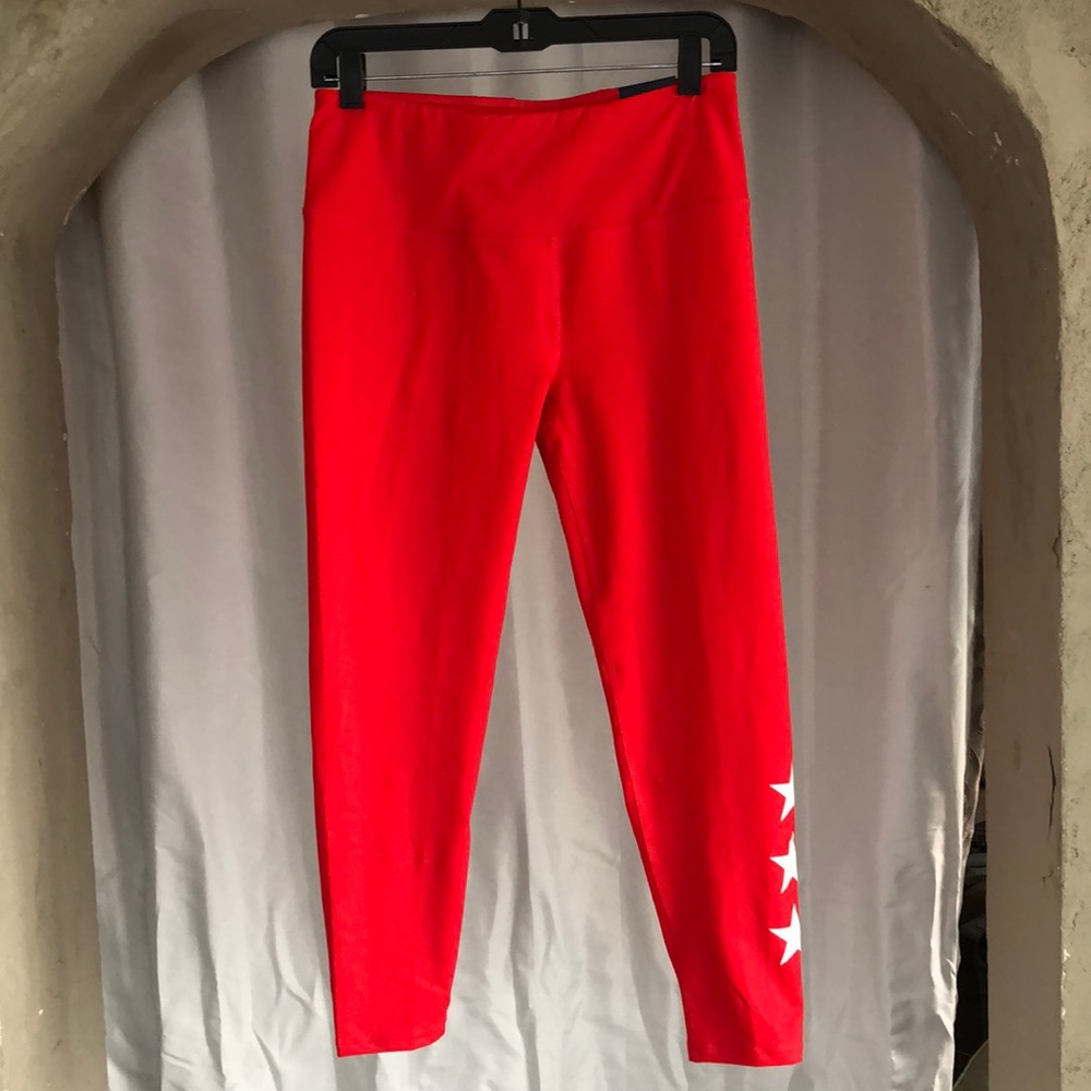 DSG cherry ice star leggings, high rise 7/8 length, NWT, medium
